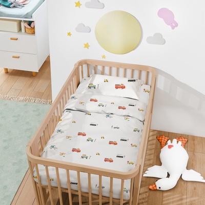 Постельное бельё ясельное «Крошка Я. Машинки», бязь