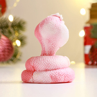 Фигурное мыло "Кобра с короной" розовая с серебром (комплект 2 шт) - фото 25503300