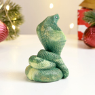 Фигурное мыло "Кобра" зеленый с позолотой (комплект 2 шт) - фото 25503308