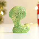 Фигурное мыло "Змееныш" зеленый с позолотой (комплект 3 шт) - фото 25503310