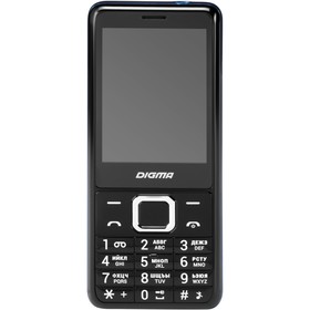 Мобильный телефон Digma LINX B280 32Mb черный моноблок 2Sim 2.8" 240x320 0.08Mpix GSM900/18   107568