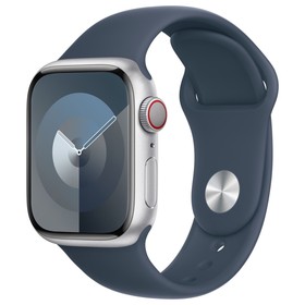 Смарт-часы Apple Watch SE 2023 A2722 40мм OLED корп.серебристый Sport Band рем.синий разм.б   107568