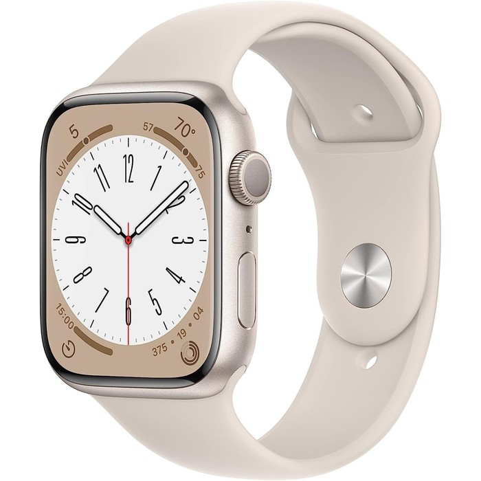 

Смарт-часы Apple Watch Series 8 А2771 45мм OLED корп.сияющая звезда рем.сияющая звезда разм 107568
