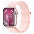 Смарт-часы Apple Watch Series 9 A2978 41мм OLED корп.розовый Sport Loop рем.светло-розовый   1075686 - фото 51651190