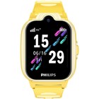 Смарт-часы Philips Kids W6610 1.69" IPS корп.желтый рем.желтый (CTW6610YL/00) - фото 51651248