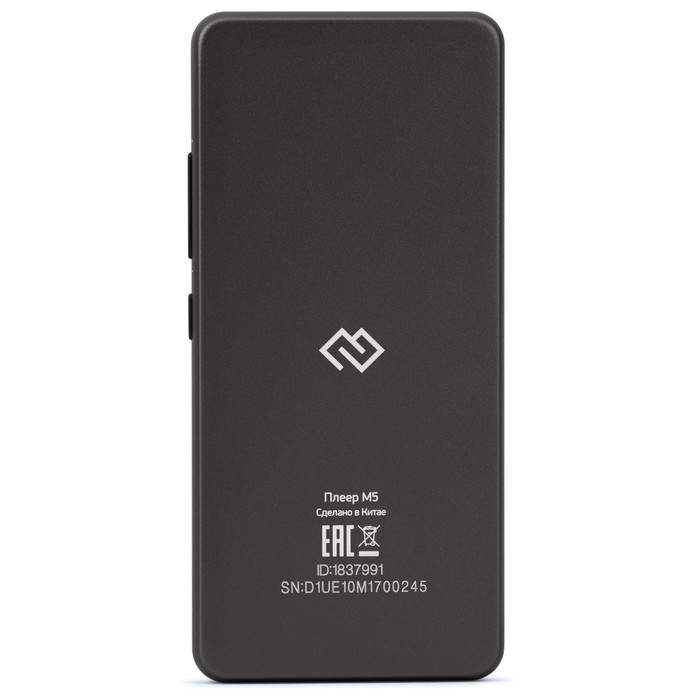 Плеер Hi-Fi Flash Digma M5 BT 32Gb черный/2.4"/FM/microSD/microSDHC - фото 51651441