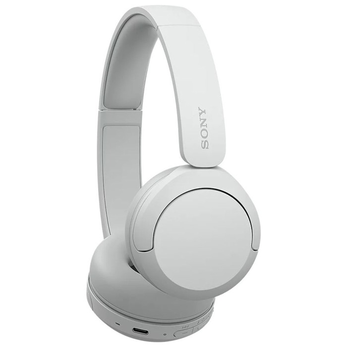 Наушники накладные Sony WH-CH520 белый беспроводные bluetooth оголовье (WH-CH520/W) - фото 51653006