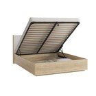 Кровать двуспальная «Зара», с подъёмным механизмом, 1702×2074×1005 мм, цвет дуб сонома/белый - Фото 4