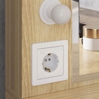 Трюмо Зара, 80 х 43 х 155, дуб сонома/белый - Фото 3