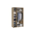 Шкаф трёхстворчатый «Зара», 1260×560×2170 мм, цвет дуб сонома, белый - Фото 2