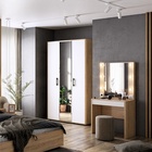 Шкаф трёхстворчатый «Зара», 1260×560×2170 мм, цвет дуб сонома, белый - Фото 5