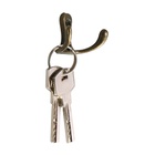 Крючок мебельный ТУНДРА TKd=005, двухрожковый, бронза, 5 шт. - Фото 2