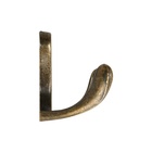 Крючок мебельный ТУНДРА TKd=005, двухрожковый, бронза, 5 шт. - Фото 4