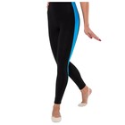 Комбинезон для гимнастики и танцев Grace Dance, р. 40, цвет чёрный/бирюзовый - фото 25485496