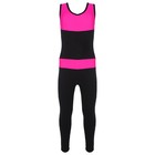 Комбинезон для гимнастики и танцев Grace Dance, р. 34, цвет чёрный/фуксия - фото 25485514