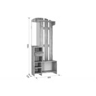 Прихожая «Мила», с вешалкой, 800×330×1950 мм, цвет дуб сонома - Фото 4