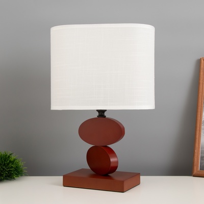 Лампа настольная «Клауд» 1×40 Вт Е27 орех красный 12×24.8×38 см