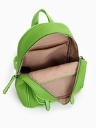 Рюкзак-мини женский на молнии, с карманом, размер 23×14×24 см, зелёный - Фото 8