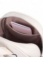 Рюкзак-мини женский на молнии, с карманом, размер 23×14×24 см, молочный - Фото 2