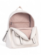 Рюкзак-мини женский на молнии, с карманом, размер 23×14×24 см, молочный - Фото 9