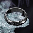 Кольцо «Гематит» граненый 5 мм, размер МИКС (17-21) - Фото 1