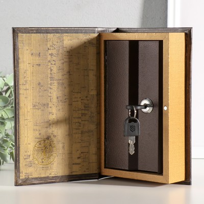 Шкатулка книга-сейф «Дерево жизни», дерево, искусственная кожа, объёмное тиснение, 21×13×5 см