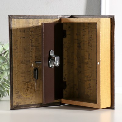 Шкатулка книга-сейф «Дерево жизни», дерево, искусственная кожа, объёмное тиснение, 21×13×5 см