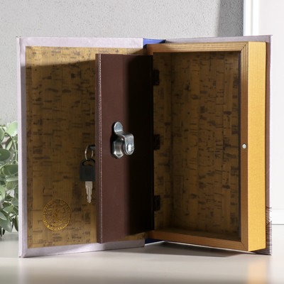 Шкатулка книга-сейф «Греческая скульптура», дерево, искусственная кожа, зеркало, 24×16×5 см