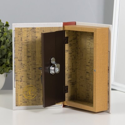 Шкатулка книга - сейф «Городские улицы», дерево, искусственная кожа, 21×13×5 см