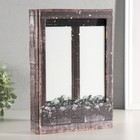 Шкатулка - книга световая «Вид на город из окна», дерево, искусственная кожа, 28×19×6 см - Фото 2