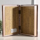 Шкатулка - книга световая «Вид на город из окна», дерево, искусственная кожа, 28×19×6 см - Фото 3