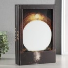 Шкатулка - книга световая «Поезд в туннеле», дерево, искусственная кожа, 28×19×6 см - Фото 2