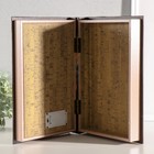 Шкатулка - книга световая «Поезд в туннеле», дерево, искусственная кожа, 28×19×6 см - Фото 3