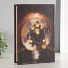 Шкатулка - книга световая «Поезд в туннеле», дерево, искусственная кожа, 28×19×6 см - Фото 4