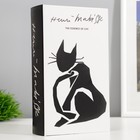 Сейф-книга дерево, кожзам "Чёрная кошка" 21х13х5 см - Фото 1