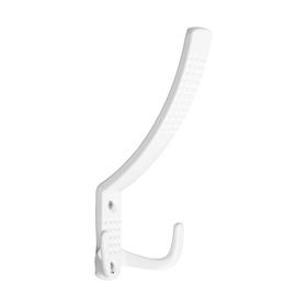 Крючок мебельный ТУНДРА TKT001, трехрожковый, белый, 4 шт