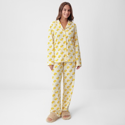 Пижама женская (рубашка, брюки) KAFTAN Duck, размер 44-46