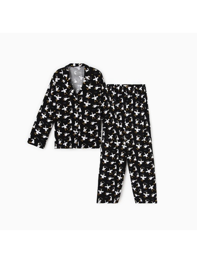 Пижама женская (рубашка, брюки) KAFTAN Gussi, размер 48-50, чёрная