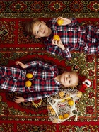Пижама новогодняя детская: рубашка, брюки, KAFTAN: Christmas time, бело-красная, рост 110-116 см - Фото 6