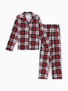 Пижама новогодняя детская: рубашка, брюки, KAFTAN: Christmas time, бело-красная, рост 110-116 см - Фото 10