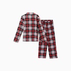 Пижама детская новогодняя (рубашка, брюки) KAFTAN Christmas time, размер 36 (134-140 см), бело-красная 10480076