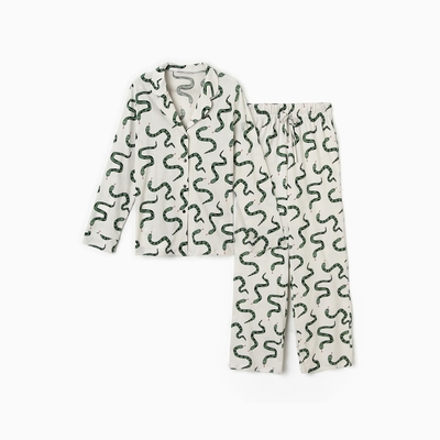 Пижама новогодняя женская (рубашка и брюки) KAFTAN «Змеи» размер 40-42