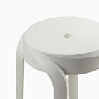 Табурет для кухни Клик Мебель «Вихрь», белый - фото 33987990