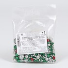 Посыпка кондитерская мягкая, блестящая: зеленая, серебро, красная, 40 г - Фото 3