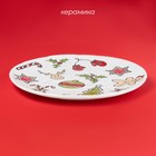 Тарелка новогодняя Доляна Sweet Treats, d=27.3 см, керамика, белая - Фото 2