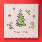 Тарелка новогодняя Доляна Sweet Treats, d=27,3 см, керамика, цвет белый - Фото 4