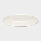 Тарелка новогодняя Доляна Snow cones, d=25 см, керамика, белая - Фото 3