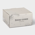 Салатник новогодний Доляна Snow cones, 800 мл, d=15.5 см, керамика, белый - Фото 4