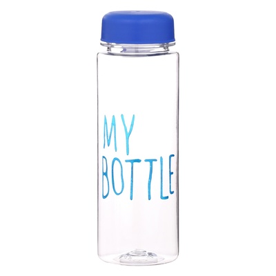 Бутылка для воды My bottle, 500 мл, 19.5×6 см, чехол в комплекте, синяя