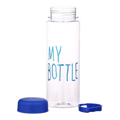 Бутылка для воды My bottle, 500 мл, 19.5×6 см, чехол в комплекте, синяя